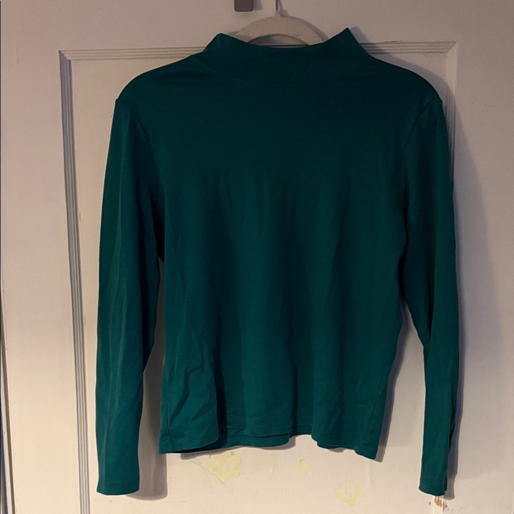 L.L. Bean Mockneck Long Sleeve Women's Top - Supima Cotton